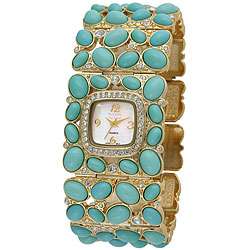 Kenneth Jay Lane Womens Cabochon cut Turquoise Watch  