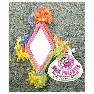  Pink Parrot Diamond Mirror Bird Toy