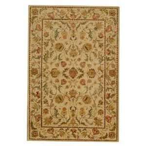   Bergama BRG161B Ivory and Ivory Traditional 4 x 4 Area Rug Home