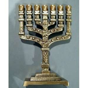  Seven Branch Menorah with the Symbols of the Tribes of 