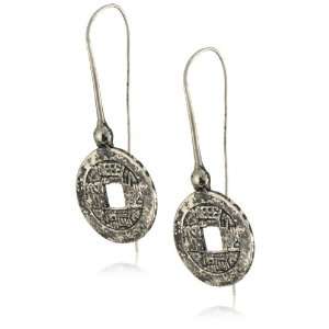  Alberto Juan Ancient China Sterling Coin Earrings 