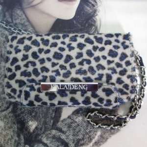 Luxury Designer Leopard Fur Case Cover Flip Wallet Pouch Bag Purse For 