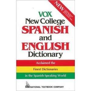   Vox New College Spanish and English Dictionary (9780844279985) Vox