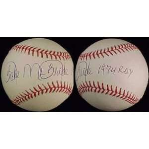   McBRIDE SIGNED BASEBALL TSP   Autographed Baseballs 