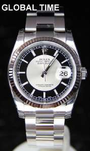 Mens Rolex 116234 Stainless Steel White Gold Datejust BRAND NEW 