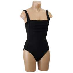 Calvin Klein Womens 1 piece Pleated Front Swimsuit  