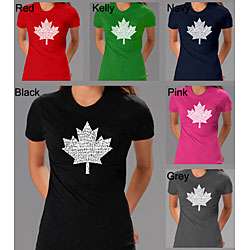 Los Angeles Pop Art Womens O Canada T shirt  