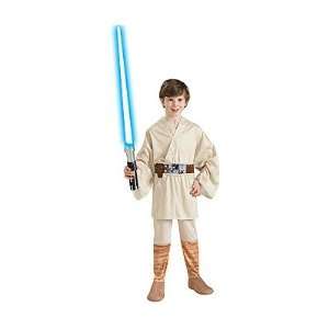  Kids Star Wars Luke Skywalker Costume   Child Medium Toys 