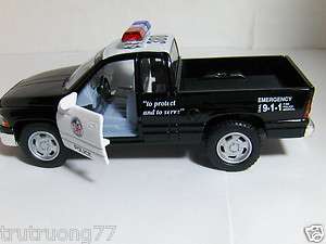   Dodge Ram 1500 4 x 4 Pick up Truck Police Pullback Action Extended Cap