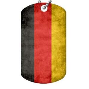 German Flag Dog Tag and Chain