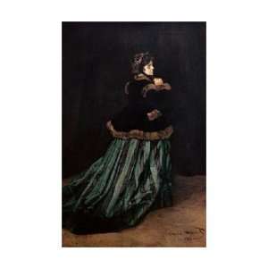  Claude Monet   Camille, The Woman In Green Giclee