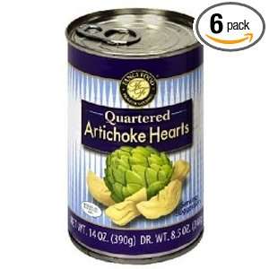 Fancifood Artichoke Hearts Quartered, 14 Ounce (Pack of 6 )  