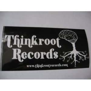   Records Bumper Sticker, w/ Brain+Roots Image 