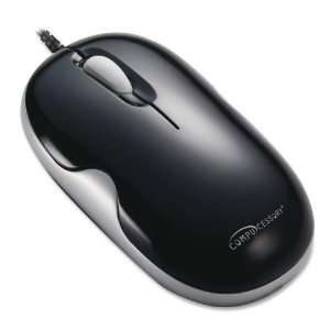   Laser Corded Mouse,2 3/8x4 1/4x, Black/Silver