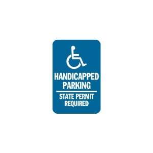  3x6 Vinyl Banner   Handicapped Parking, State Permit 
