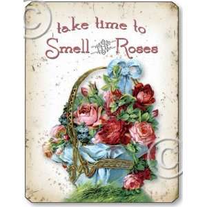  Item 05001 Victorian Vintage Pink Roses Plaque