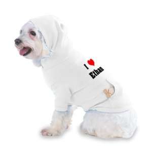  I Love/Heart Ethan Hooded T Shirt for Dog or Cat X Small 