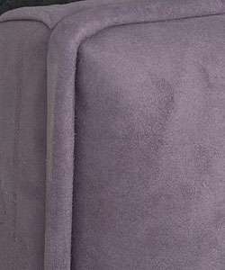 Eggplant Sueded Upholstered Queen size Headboard  