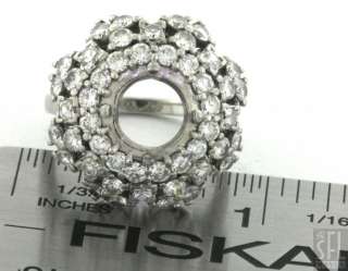 HEAVY VINTAGE PLATINUM 2.56CT VS1 CLARITY AND G COLOR DIAMOND MOUNTING
