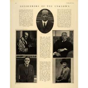  1921 Print World Explorers Akeley Andrew Shackelton 