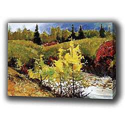 Landscape Mountain Autumn Giclee Print Canvas Art  