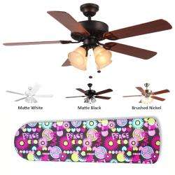   Image Concepts 4 light Peace and Love Ceiling Fan  
