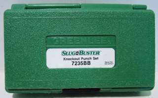 Greenlee Slug Buster Knockout Punch Set 7235BB in original case 
