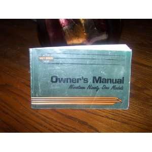    Davidson Owners Manual Nineteen Ninety One Models (1991) Books