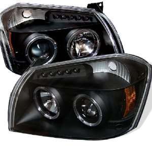 Dodge Magnum 05 08 Halo LED Projector Headlights Black w/ FREE SUPER 