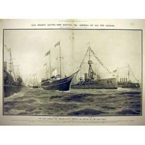   1907 Battle Ship Admiral Dreadnought King Naval Fleet