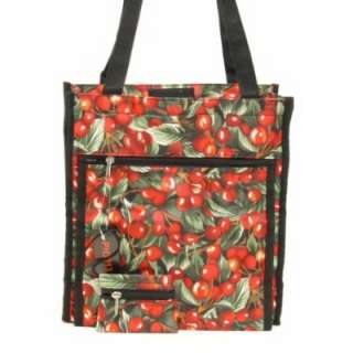 Designer Inspired Red Cherries Purse Carry All Handbag  