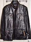 Mens Designer Schott Black Leather Jacket Coat 2XL XL XXL Extra Large 