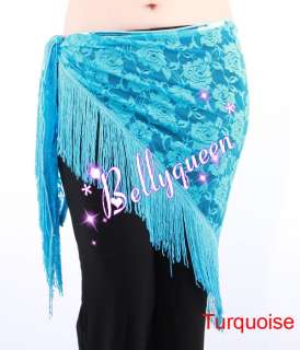 New Belly Dance Costume Hip Scarf Lace Belt 9Colours  