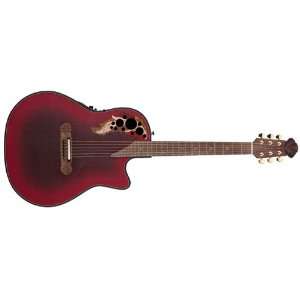  Ovation Adamas I Acoustic Electric Guitar   Red 2087GT 