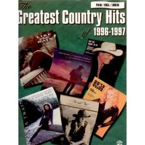  The Greatest Country Hits of 1996 1997 (9781576238691 