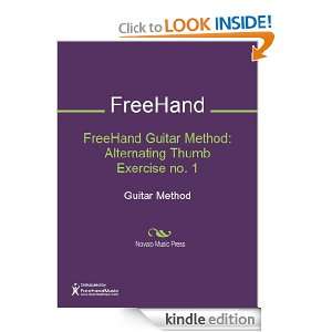 FreeHand Guitar Method Alternating Thumb Exercise no. 1 Sheet Music 