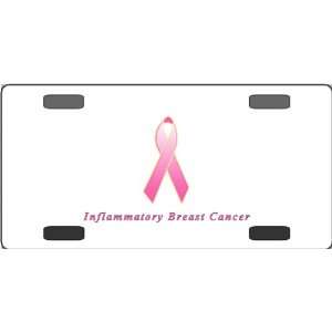  Inflammatory Breast Cancer Awareness Ribbon Vanity License 