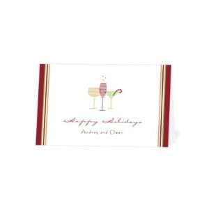  Holiday Thank You Card   Cheerful Toast By Christine 