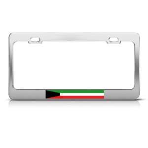  Kuwait Kuwaiti Flag Country license plate frame Stainless 