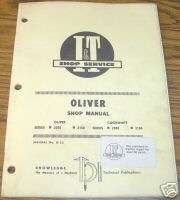Oliver 2050 & 2150 Tractor I&T Shop Service Manual book  