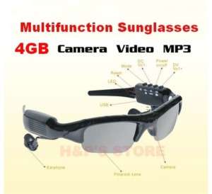   Sunglasses Sun glasses With Camera Video Recorder  Player 4GB