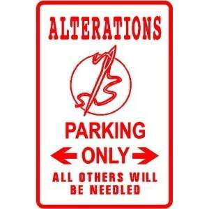  ALTERATIONS PARKING taylor dress clothes sign