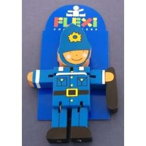  Wooden Policeman Flexi Character by The Toy Workshop Toys 