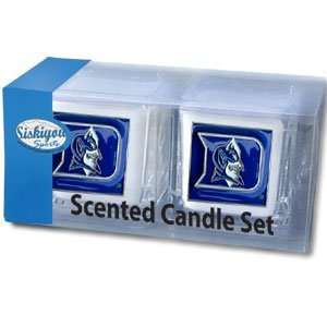 Duke Blue Devils 2 pack of 2x2 Candle Sets   NCAA College Athletics 
