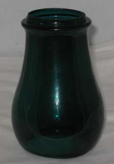 ANTIQUE RAILROAD TALL GREEN LANTERN GLOBE WITH EXTENDED BASE  