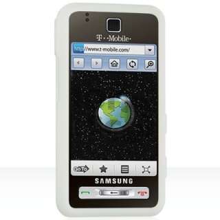 Silicone Skin Case COVER WHITE for SAMSUNG BEHOLD T919  