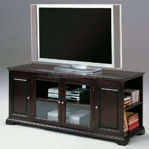   World Imports Espresso Two Door TV Stand 1633 ESP Furniture & Decor
