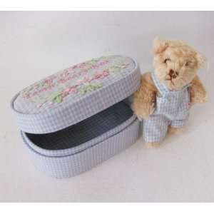  Delton Tooth Beary Box & Miniature Stuffed Bear Baby
