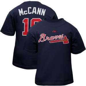 Majestic Brian McCann Atlanta Braves #16 Toddler Player T Shirt   Navy 
