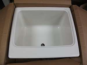 Swanstone DIT 018 25 Inch by 22 Inch Commercial Laundry Sink Bisque 